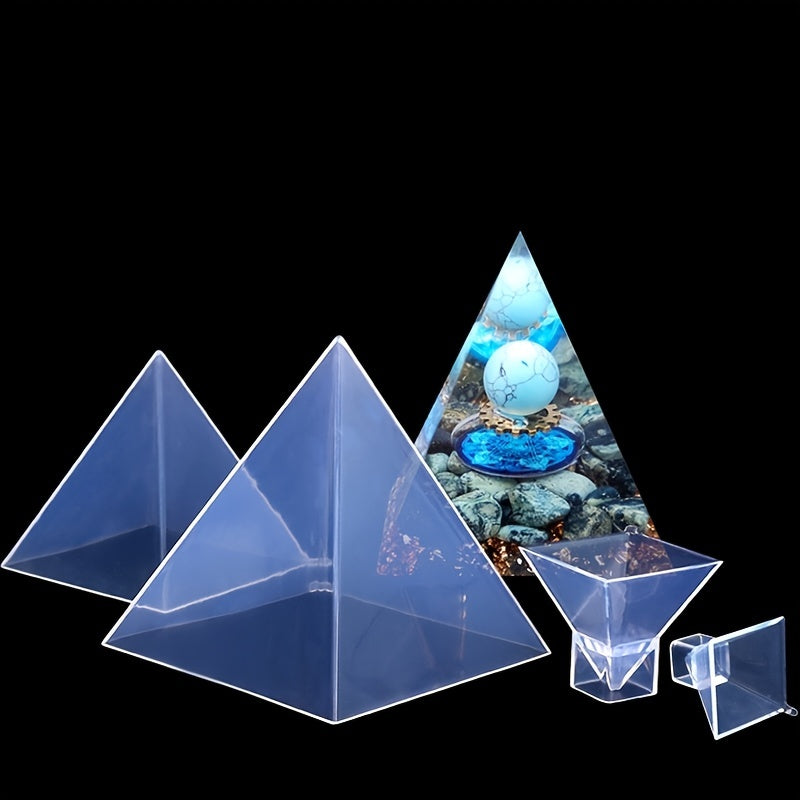 High Transparency Pyramid Mold Silicone Resin Mold 1-6 Inch