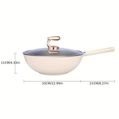 Nonstick Aluminum Frying Pan for Gas Stove & Induction Cooker