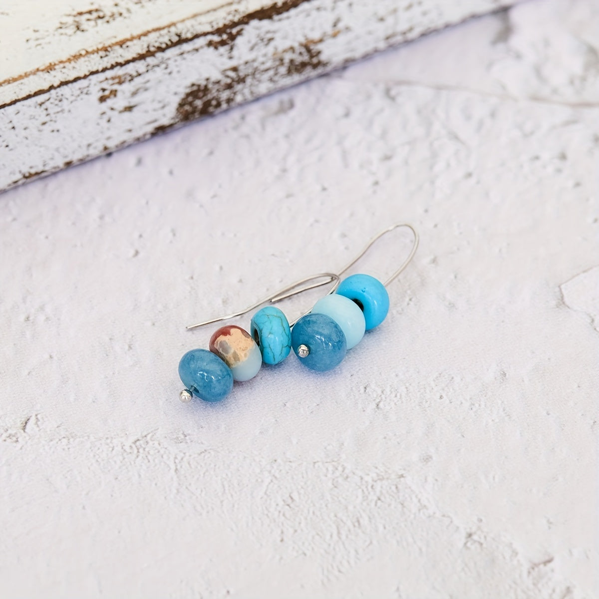 Boho Turquoise Bead Earrings