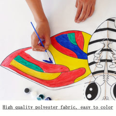 DIY Children's Kite | Hand-painted with Line Doodle Design
