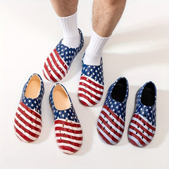Men's Star & Stripe Print Foam Clog Sandals American Independence