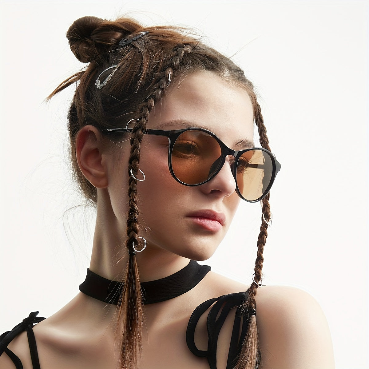 Y2K Round Sunglasses Anti Glare UV400