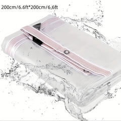 Clear Waterproof Tarp Cover Plastic Tarpaulin Sheet Heavy Duty