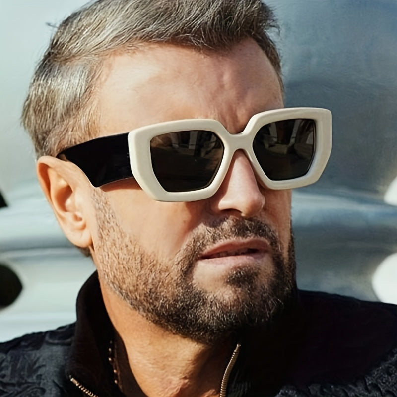 Men's Large Frame Sunglasses Hip Hop Style for Street Photography