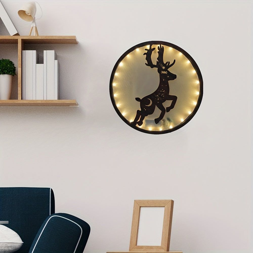 Retro Wooden LED Creative Wall Decoration Light