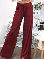  Solid Comfort Wide Leg Pants