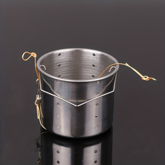 Stainless Steel Bait Cage Cup Sinking Feeder Fishing Accessory
