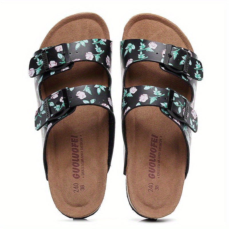 Men's Open Toe Slip On Strap Slides Non slip Sandals