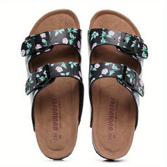 Men's Open Toe Slip On Strap Slides Non slip Sandals