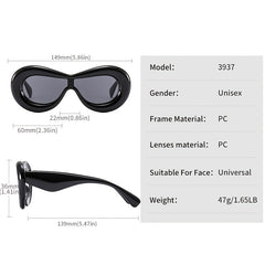 Thick Frame Sexy Lip Y2K Sunglasses Unisex