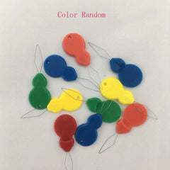 Plastic Needle Threader Gourd Shaped DIY Cross Stitch Threading Tool