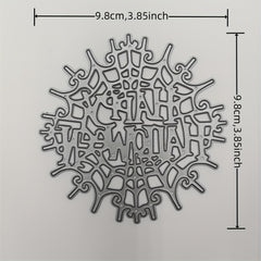 Halloween Witch Cat Spider Web Cutting Mold DIY Scrapbooking Craft Decoration