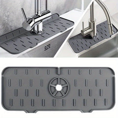 Silicone Sink Splash Guard Faucet Mat - Kitchen and Bathroom