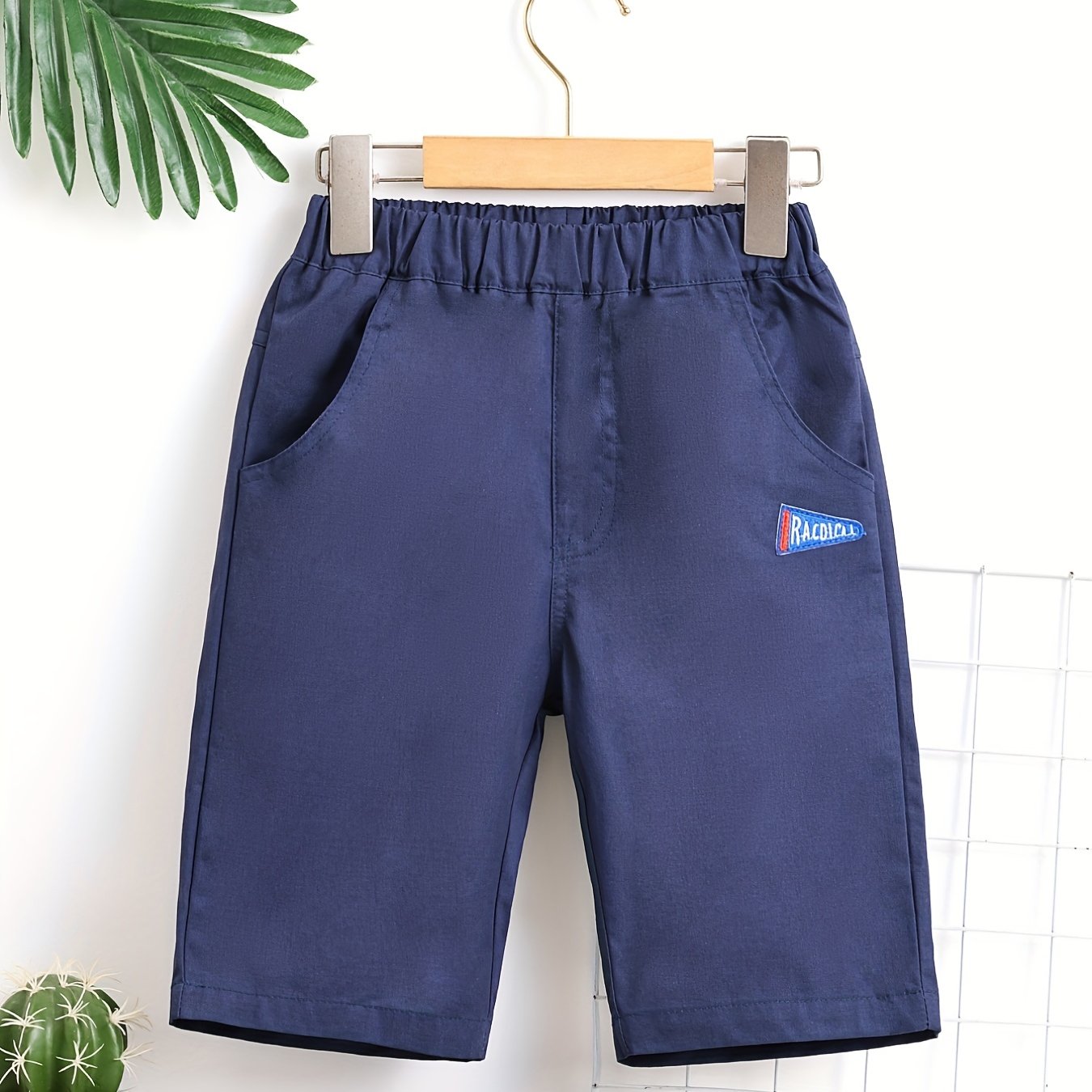 Boys Embroidery Letter Print Comfortable Shorts