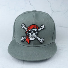 Skull Embroidery Hip Hop Cap Pirate Skull Adjustable Snapback Hat