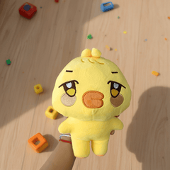 Anime Bunny Plush Doll with Expressive Eyes & Fluffy Ears in Pastel Colors