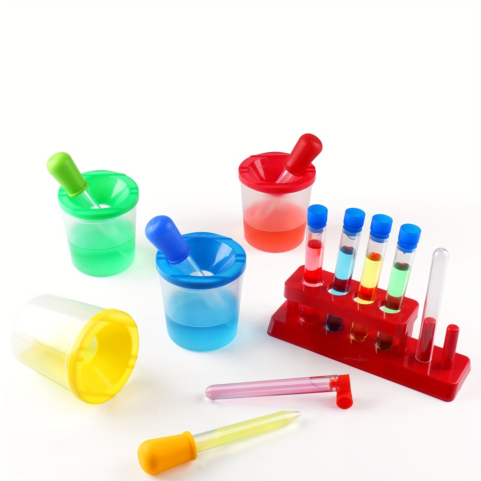 Colorful Science Experiment Kit for Kids with Test Tube Stand