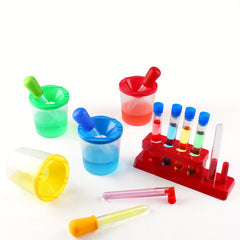Colorful Science Experiment Kit for Kids with Test Tube Stand