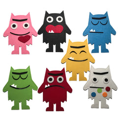 Colorful Monster Hand Puppet Set for Storytelling Props
