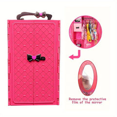 55 Piece Doll Wardrobe Set for 3-6 Year Olds