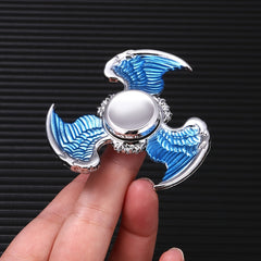 Silvery Zinc Alloy Fidget Spinner Anxiety Relief Focus Enhancer