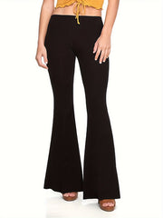  Women's Flared Leg High Rise Pants