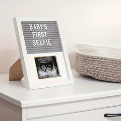 Baby B Ultrasound Wooden Photo Frame