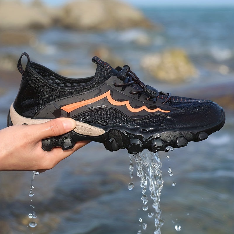 Men's Lightweight Hiking Shoes Breathable Mesh Non Slip Buckle