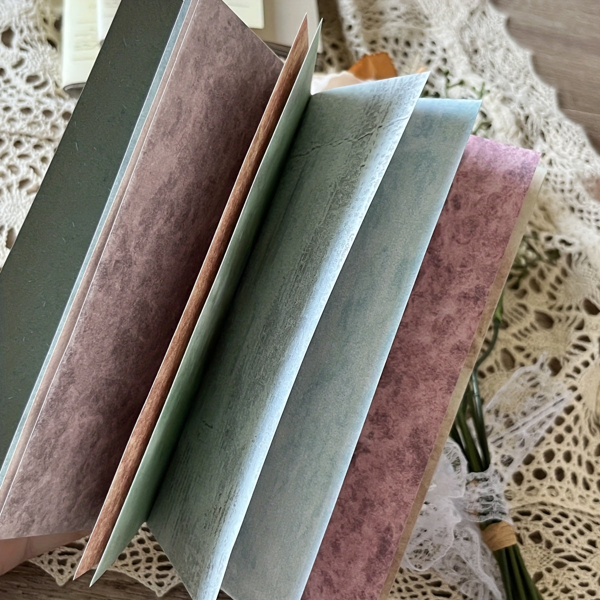 12pcs Salt Series Retro Journal Decoration DIY Background Paper
