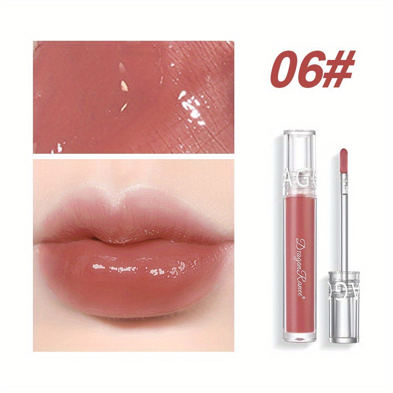 Waterproof Lip Gloss Mirror Luster Dewy Texture Transparent Sheer