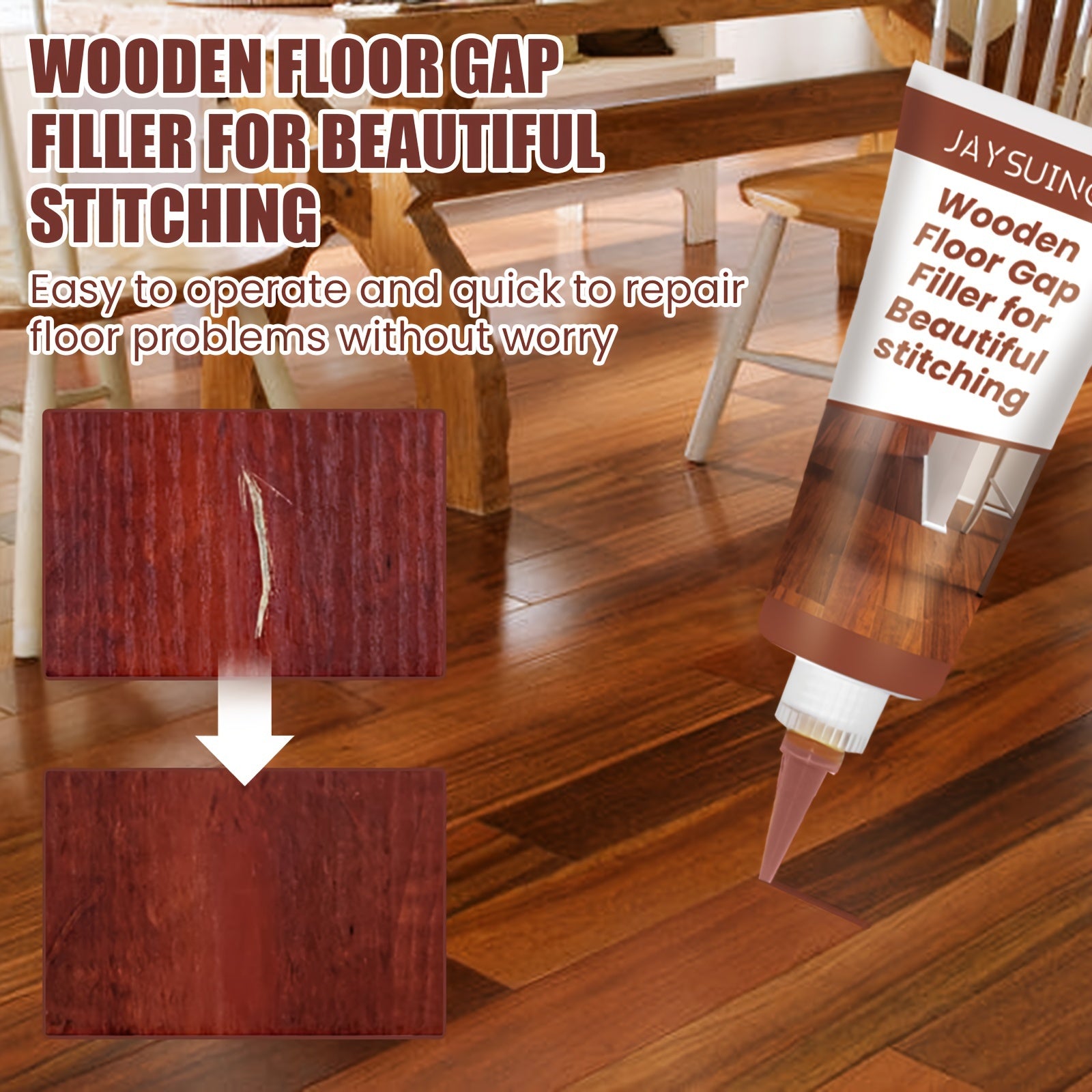 Wood Floor Seam Agent - Furniture Scratch Repair Wax