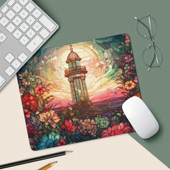 Flower And Lamp Stand Mouse Pad Non Slip Rubber Mouse Mat