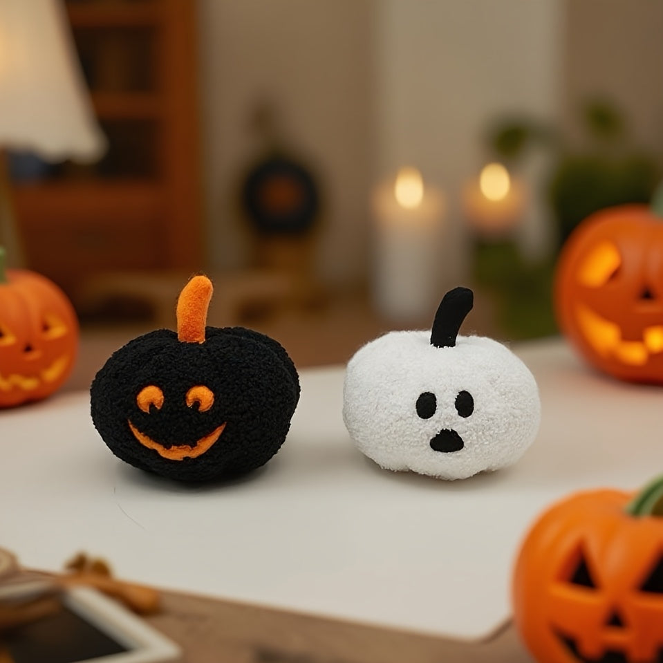 Mini Pumpkin Plush Toy Soft Material Smiling Faces Mixed Colors Perfect Gift