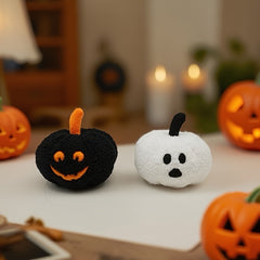 Mini Pumpkin Plush Toy Soft Material Smiling Faces Mixed Colors Perfect Gift