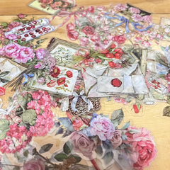 50-Pack Floral Plant Stickers for Scrapbooking