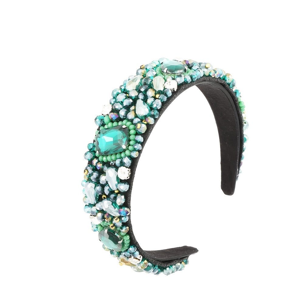 Colorful Glass Crystal Headband for Women