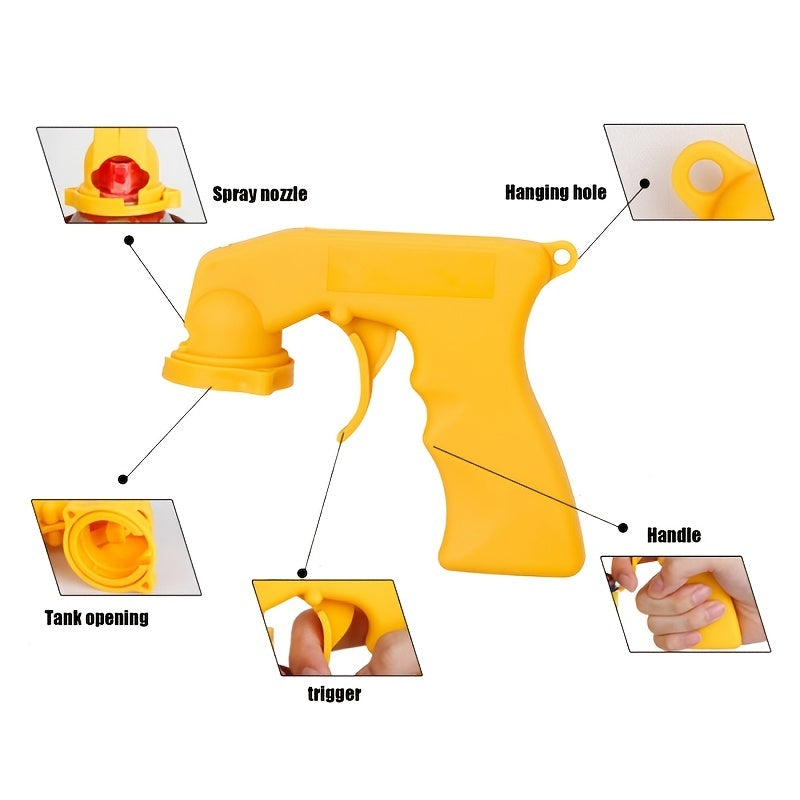 Paint Care Spray Gun Handle Full Grip Trigger Locking Collar Car Maintenance