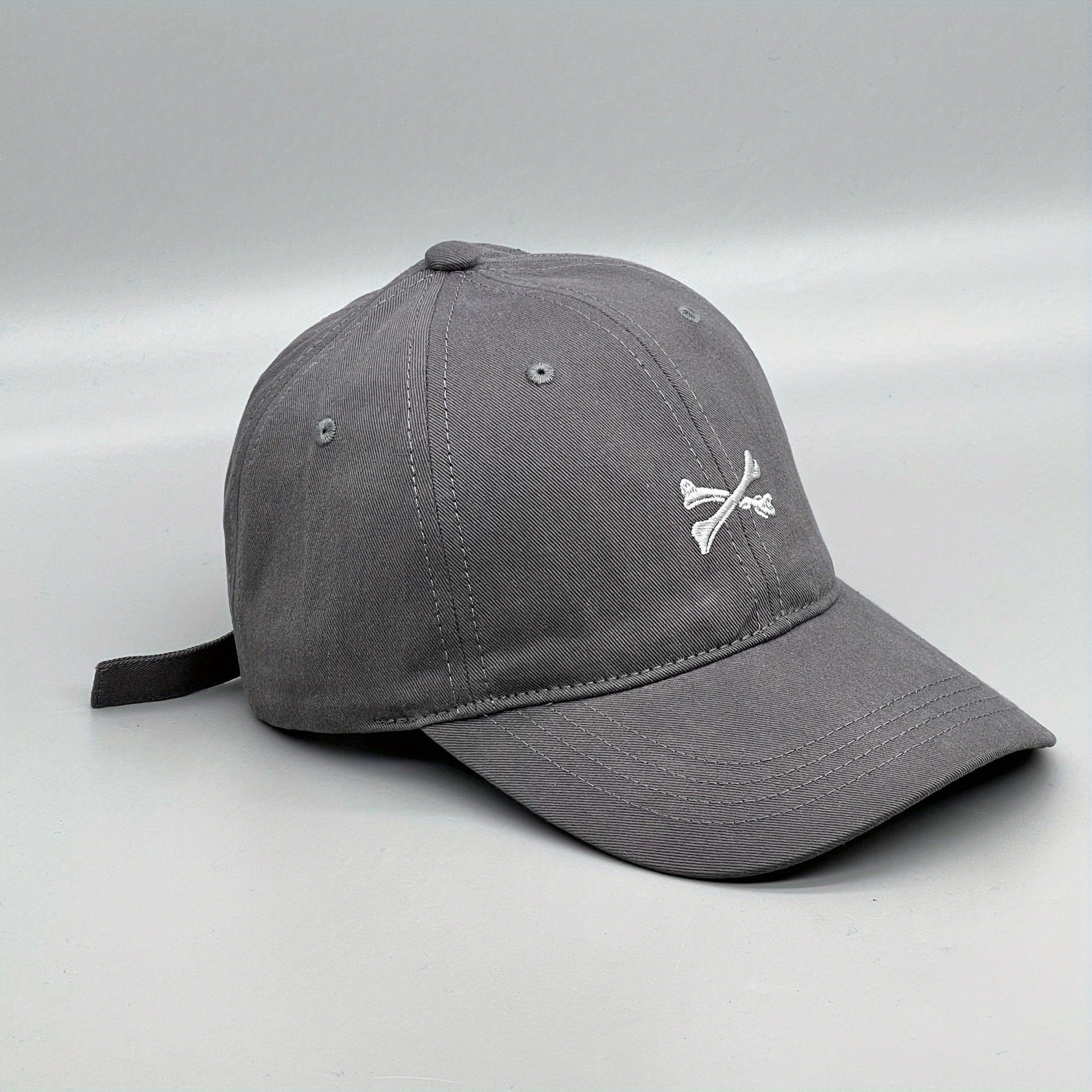 Wide Eaves Embroidered Soft Top Baseball Cap For Spring And Autumn