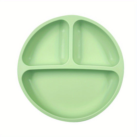 Baby Suction Cup Silicone Dinner Plate Toddler Training Tableware