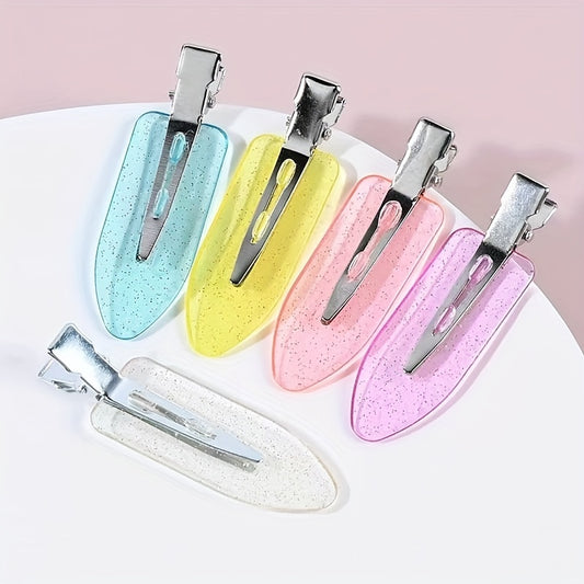 5pcs Colorful Hair Clips Set Decorative Hair Accessories Holiday Gift For Girls