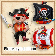 Pirate Balloons Holiday Decorations 3pcs Scene Decoration Balloons