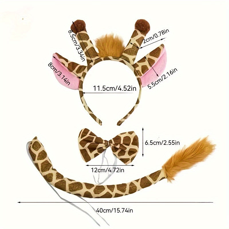 Plush Giraffe Role Playing Costumes Set