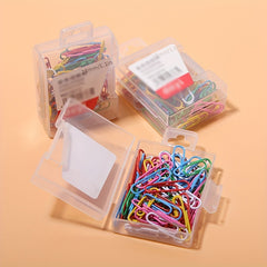 Colorful 80pcs Binder Paper Clips, 28mm Office & School Supplies