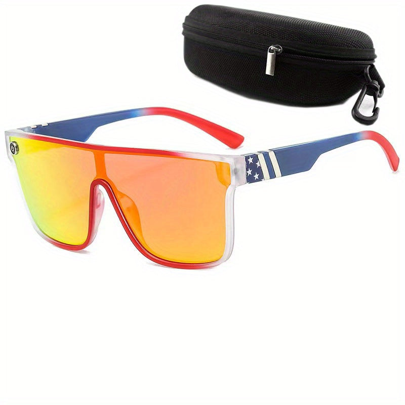 Pxwodoft Men's Cycling and Sports Sunglasses UV Resistant Dazzling Sunglasses