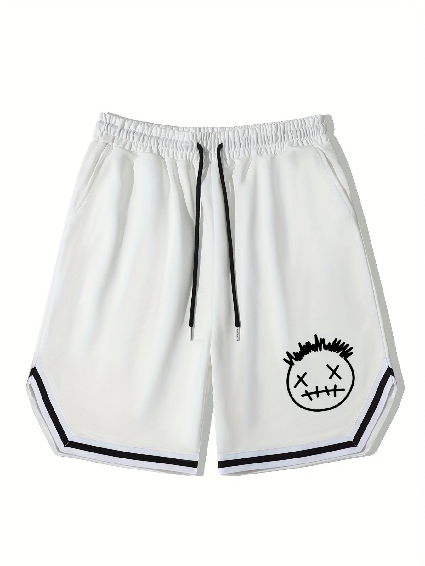 Men's Streetwear Shorts Grimace Graphic Drawstring Stretchy Short Pants