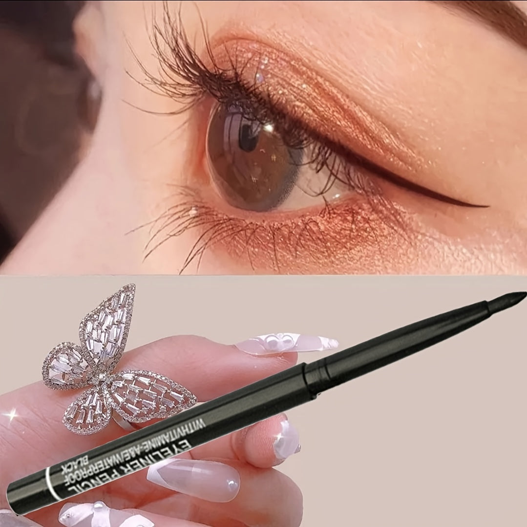 Dual Ended Eyeliner & Eyebrow Pencil Waterproof Smudge Proof Makeup