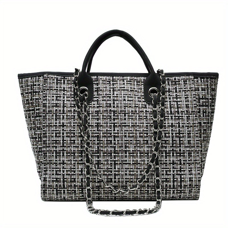 Large Capacity Shoulder Bag Top Handle Portable Handbag