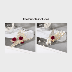 Rhinestone Butterfly Tassel Hair Claw Strong Hold Grip Hair Jaw Clip