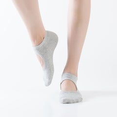 Women's Cushioned Padded Anti Slip Pilates Socks