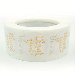 500pcs 2in Rose Gold Thank You Sticker for Packaging Box Flower Bouquet Label